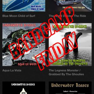 It’s Bandcamp Friday! Go to https://underwaterbosses.bandcamp.com/music for all your Bosses vinyl, CD, and digital needs! 15% off full digital discography!!!