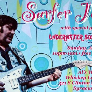 1 week away! Surfer Joe and Underwater Bosses at Al's Wine & Whiskey Lounge Syracuse, NY!
Hi-Tide Recordings
Sharawaji Records

https://facebook.com/events/s/surfer-joe-als-wine-and-whiske/272505004910647/