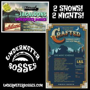 Underwater Bosses will be playing Rochester and Syracuse back to back! Abilene Bar and Lounge Wildflowers Armory The Jagaloons L.R.S. Records Sharawaji Records Surf Rock Radio #surfmusic #surfrock #horrorsurf #surfpunk #garagerock