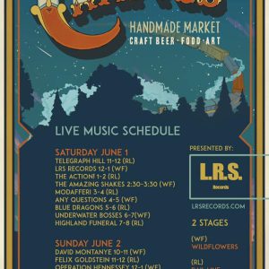 People of Syracuse, come on down to Wildflowers Armory for the Crafted Handmade Market Festival! Music, Art, Beer and Food! We will be performing on the Wildflowers stage at 6pm, see ya then!

https://www.facebook.com/events/265910857487046/?ti=icl