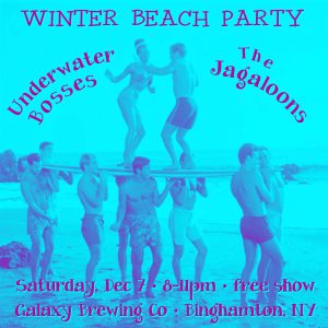 Less than 2 weeks away!!! Winter Beach Party with The Jagaloons at Galaxy Brewing Company!