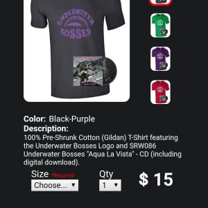 This Christmas give your favorite person the gift that keeps on giving, Underwater Bosses “Aqua La Vista” cd / t-shirt bundle! Click here and get it now while supplies Last!!!
http://underwaterbosses.com/Store.php#Bundles

And for more great surf Merc