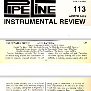 We would like to thank Alan Taylor for the rad review of 'Aqua La Vista' in Pipeline Magazine - Issue 113 - Winter 2019

http://www.pipelinemag.co.uk/