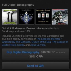 Still 15% off when you purchase our digital discography at 
https://underwaterbosses.bandcamp.com